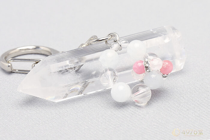 アクアマリン・インカローズ キーホルダー ハッピーペアリング