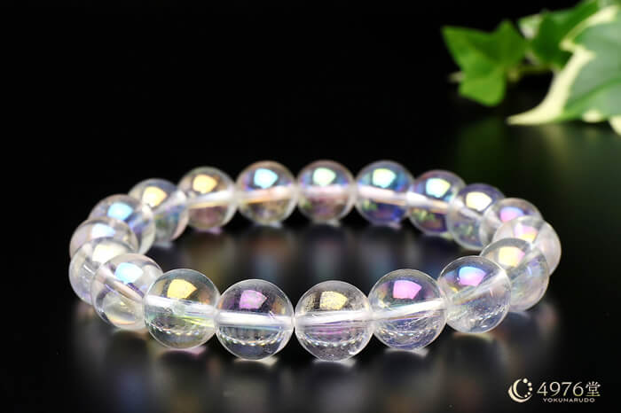 オーロラ水晶 ブレスレット 10mm ｜ 天然石通販の4976堂