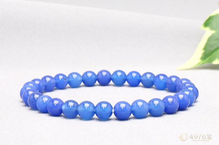 ❇ドイツの宝石♎青メノウ♐ブレスレット⭐️芸術品♊古代の