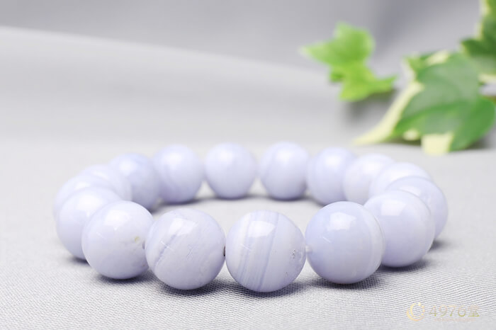 ブルーレースアゲート ブレスレット 12mm ｜ 天然石通販の4976堂