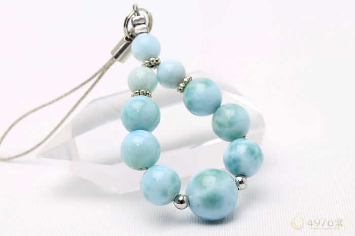 ラリマー ストラップ 10mmメイン ｜ 天然石通販の4976堂