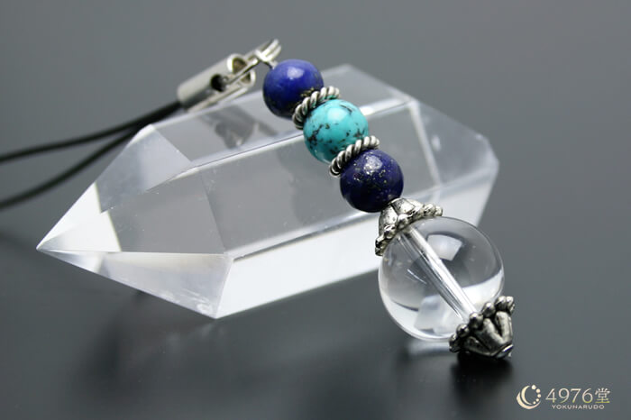 水晶・ラピスラズリ・ターコイズ ストラップ ｜ 天然石通販の4976堂