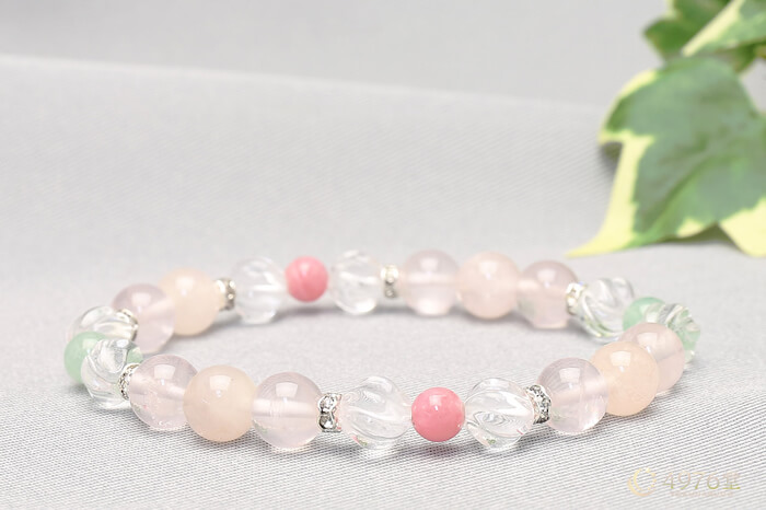 ローズクォーツ・モルガナイト・インカローズ ブレスレット ｜ 天然石