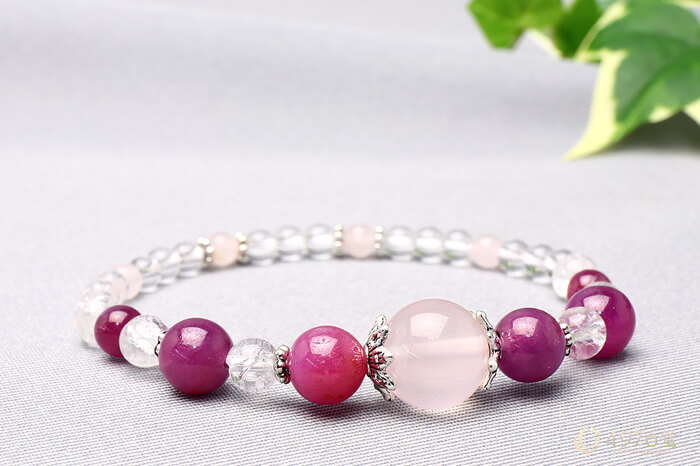 天然石ブレスレット　ルビー 楽天市場】【一点物】【6mm玉】ルビー ブレスレット｜紅宝石 Ruby